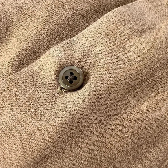 Fieldmaster Men's M Brown Faux Suede Button-Down Shirt Long Sleeve - Picture 7 of 10